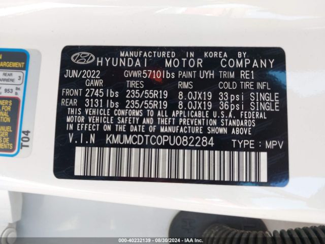 KMUMCDTC0PU082284 Genesis Gv70 3.5t Awd Sport