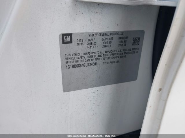 1G1RD6S54GU124601 Chevrolet Volt Premier