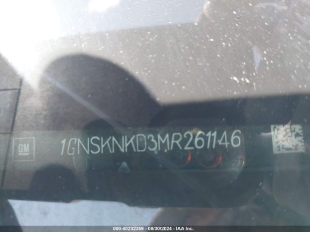 1GNSKNKD3MR261146 Chevrolet Tahoe 4wd Lt