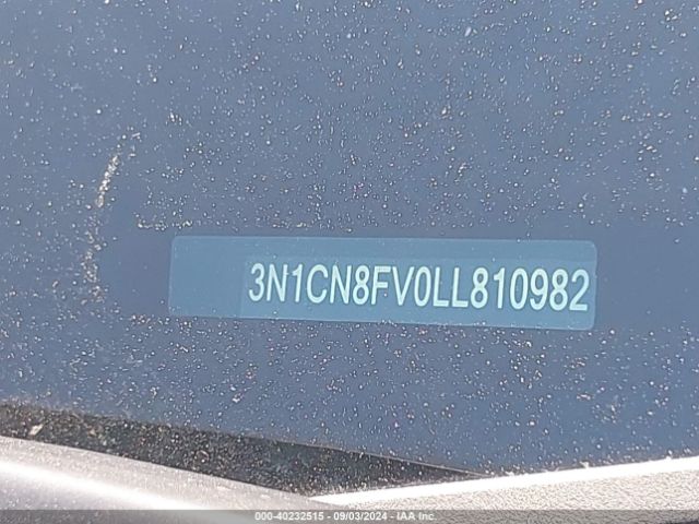 3N1CN8FV0LL810982 Nissan Versa Sr Xtronic Cvt