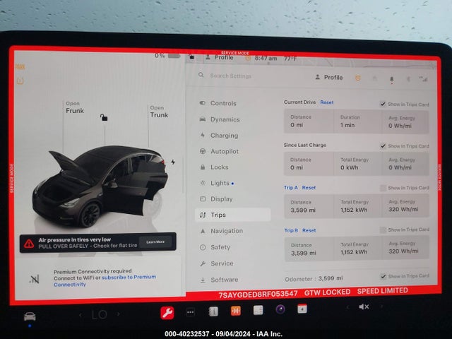 2024 TESLA MODEL Y 7SAYGDED8RF053547 Photo 6
