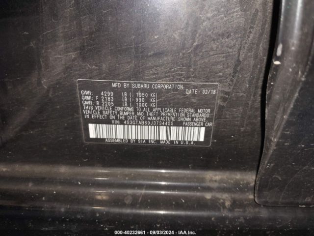 4S3GTAB69J3734455 Subaru Impreza 2.0i Premium