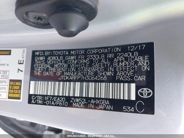 Toyota Prius Prime Premium 2017 JTDKARFP7H3064268 Image 9