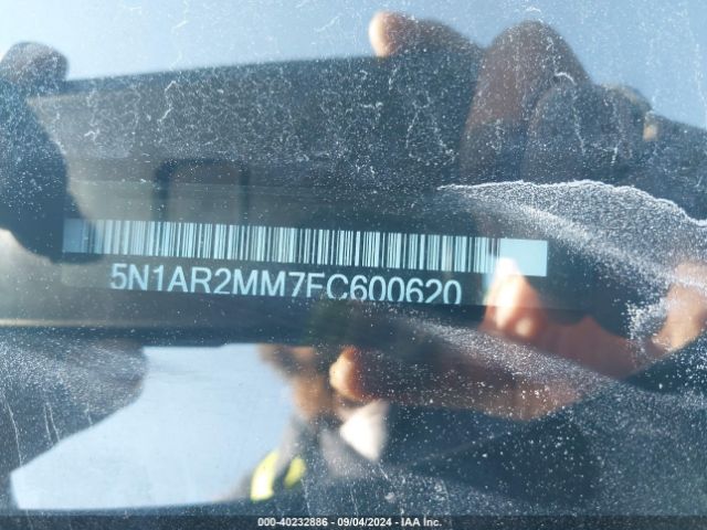 5N1AR2MM7FC600620 Nissan Pathfinder Platinum