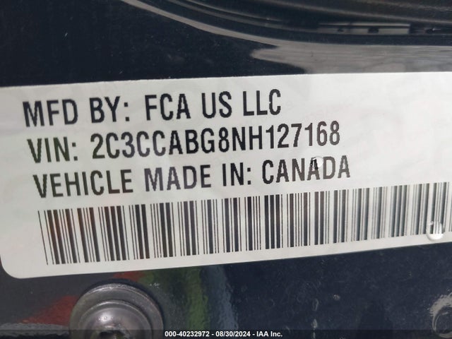 2C3CCABG8NH127168 Chrysler 300 S