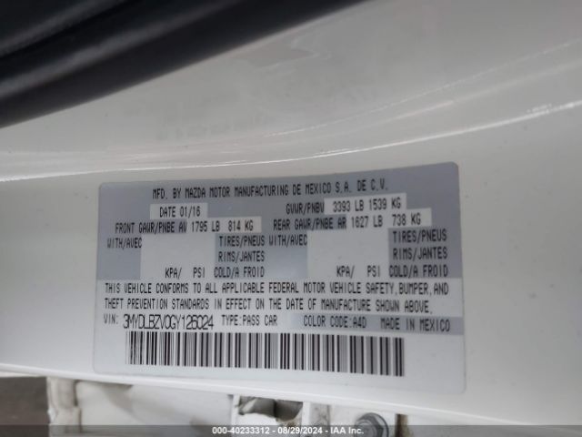 3MYDLBZV0GY126024 Scion IA