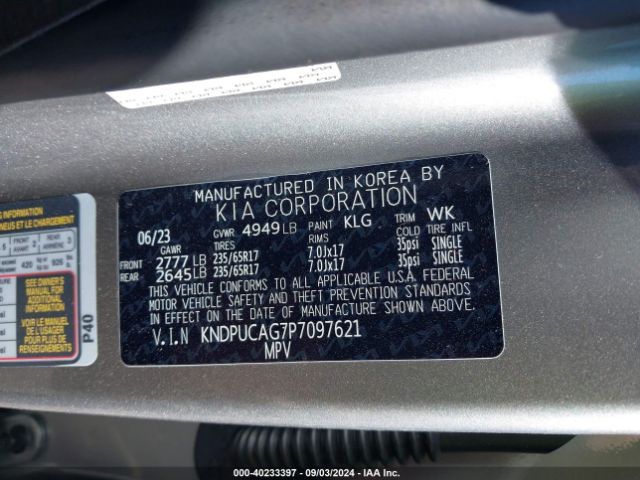 KNDPUCAG7P7097621 KIA Sportage Hybrid Lx
