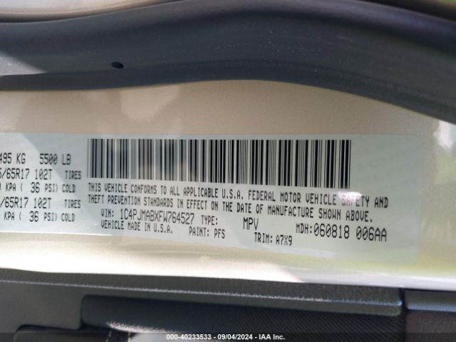 1C4PJMABXFW764527 Jeep Cherokee Sport
