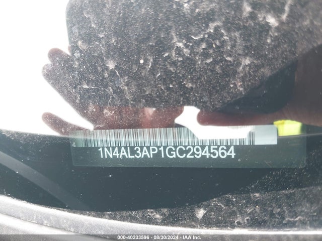 Nissan Altima 2.5 S 2016 1N4AL3AP1GC294564 Image 9