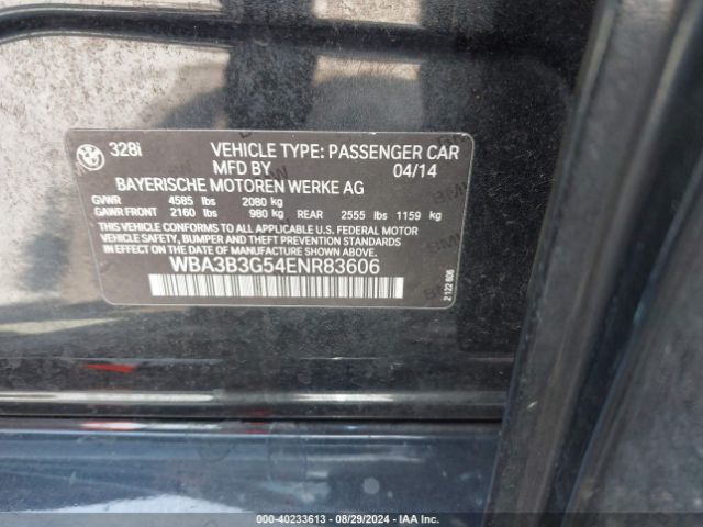 WBA3B3G54ENR83606 BMW 328i Xdrive