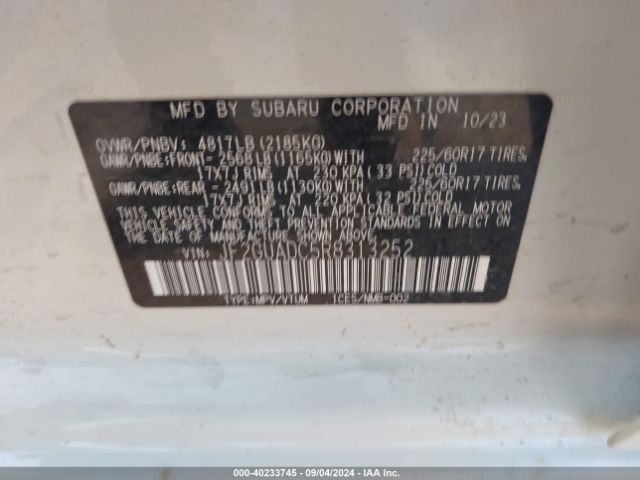 JF2GUADC5R8313252 Subaru Crosstrek Premium