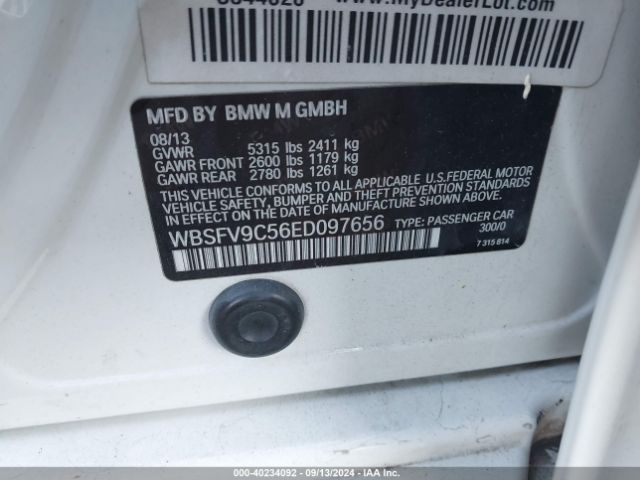 WBSFV9C56ED097656 BMW M5