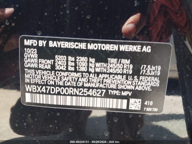 WBX47DP00RN254627 BMW X3 Sdrive30i