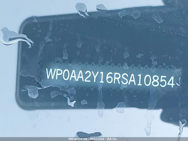 WP0AA2Y16RSA10854 Porsche Taycan