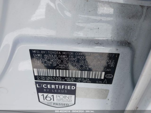 JTHBA1D29H5050318 Lexus IS 200T