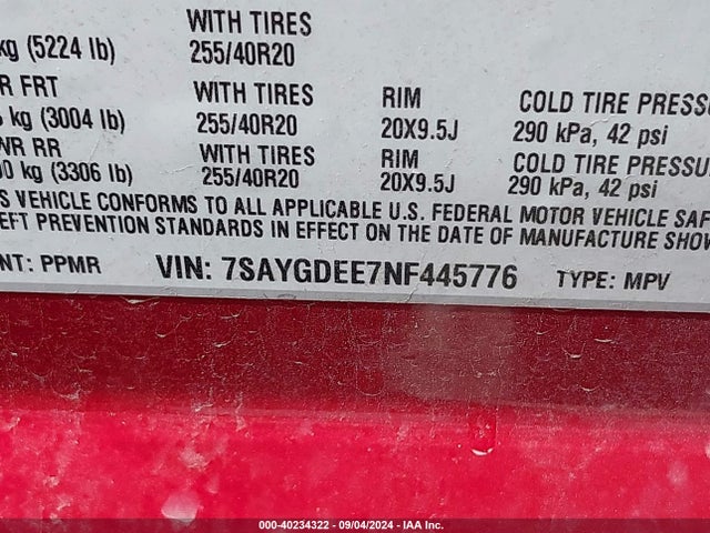 2022 TESLA MODEL Y 7SAYGDEE7NF445776 Photo 8