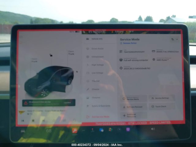 7SAYGDEE4PA103251 Tesla Model Y Awd/long Range Dual Motor All-wheel Drive