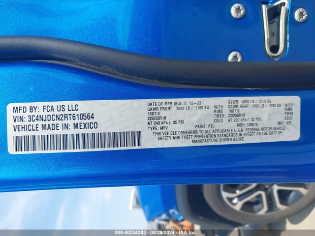 Jeep Compass Limited 4x4 2024 3C4NJDCN2RT610564 Image 9