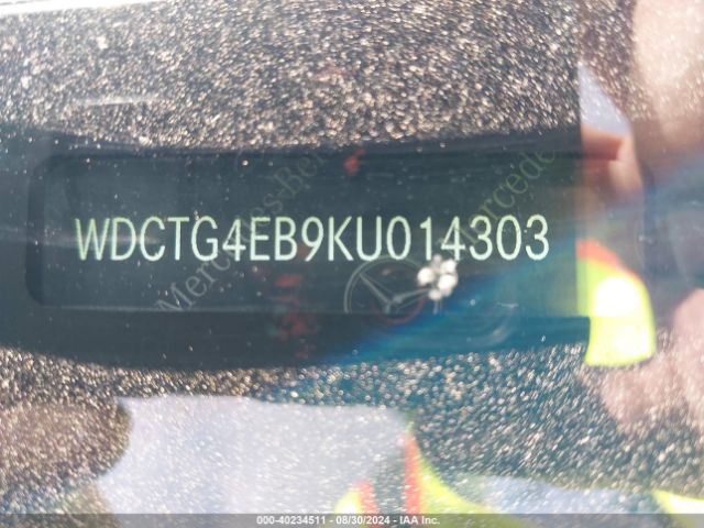 WDCTG4EB9KU014303 Mercedes-Benz GLA 250