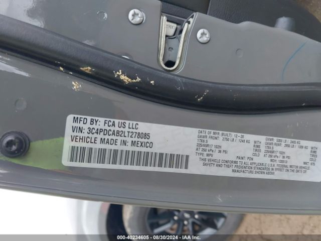 3C4PDCAB2LT278085 Dodge Journey Se Value