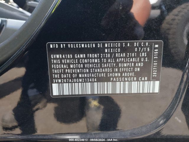 3VW267AJ8GM213404 Volkswagen Jetta 1.4t S