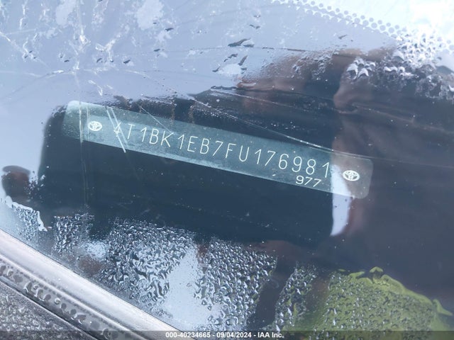 Toyota Avalon Xle Premium 2015 4T1BK1EB7FU176981 Image 9
