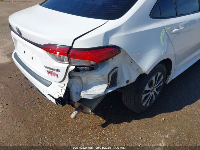 JTDEBRBE0LJ016999 Toyota Corolla Hybrid Le