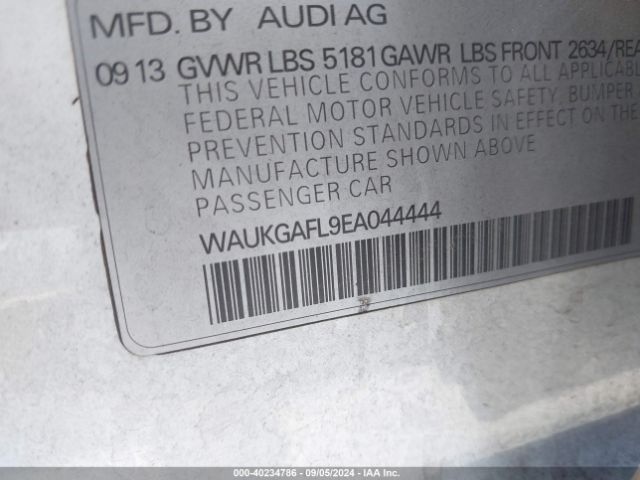 WAUKGAFL9EA044444 Audi S4 3.0t Premium Plus