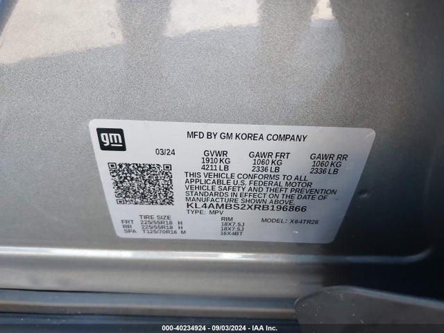 KL4AMBS2XRB196866 Buick Encore Gx Preferred Fwd