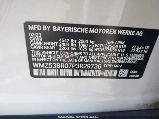 WMZ53BR07P3R29736 Mini Countryman Cooper S