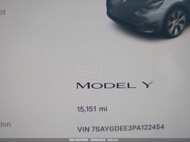 7SAYGDEE3PA122454 Tesla Model Y Awd/long Range Dual Motor All-wheel Drive