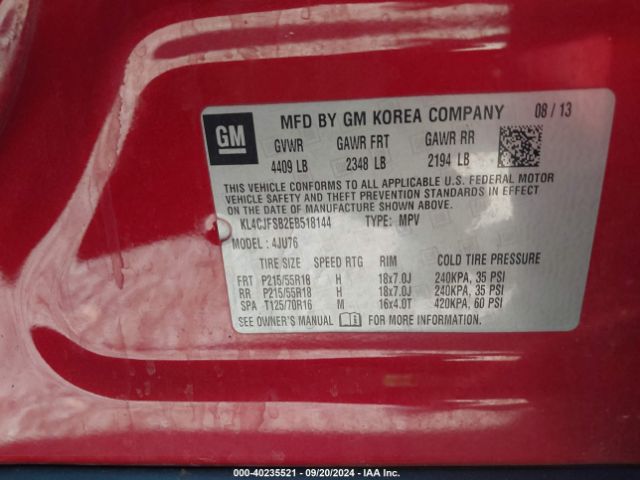 KL4CJFSB2EB518144 Buick Encore Convenience