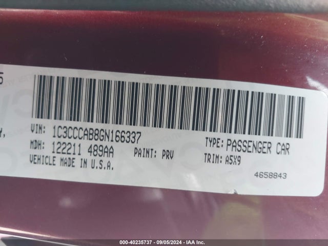 Chrysler 200 Limited 2016 1C3CCCAB8GN166337 Image 9