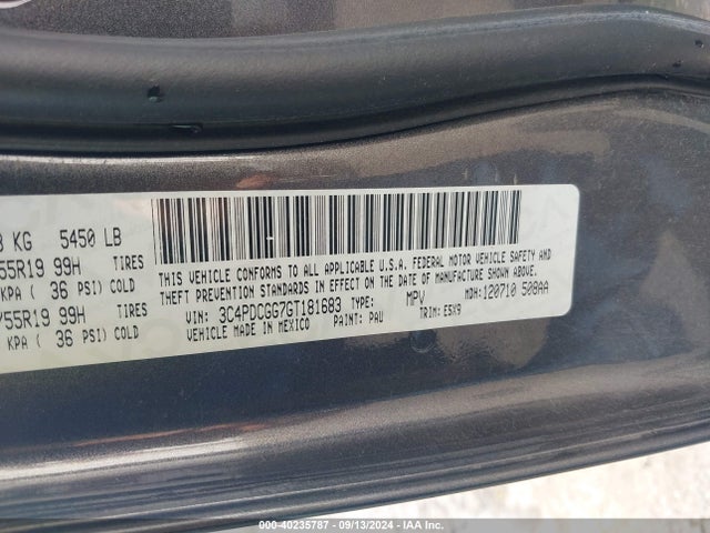 3C4PDCGG7GT181683 Dodge Journey Crossroad