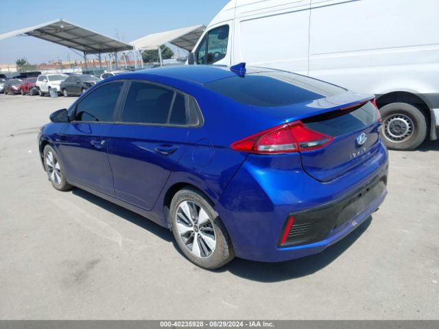 KMHC65LC3KU182427 Hyundai Ioniq Hybrid Blue