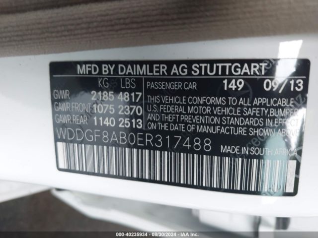 WDDGF8AB0ER317488 Mercedes-Benz C 300 Luxury 4matic/sport 4matic