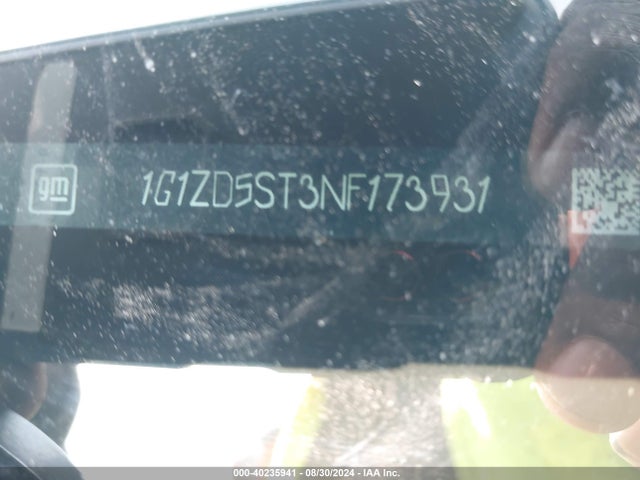 Chevrolet Malibu Fwd Lt 2022 1G1ZD5ST3NF173931 Image 9