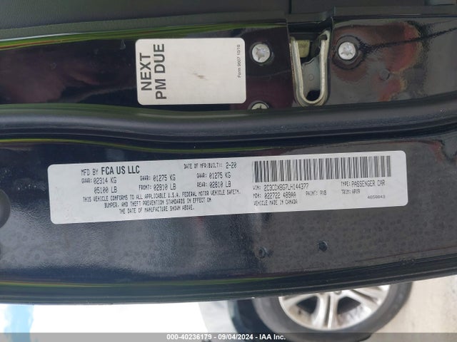Dodge Charger Sxt Rwd 2020 2C3CDXBG7LH144377 Image 9