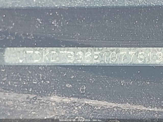 JTDKDTB36E1077513 Toyota Prius C One