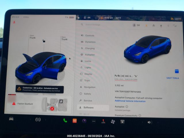 7SAYGDEF7RF101265 Tesla Model Y Performance Dual Motor All-wheel Drive