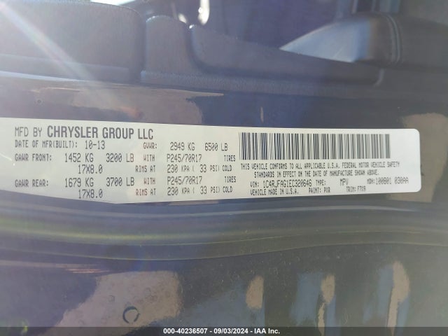 Jeep Grand Cherokee Laredo 2014 1C4RJFAG1EC320646 Image 9