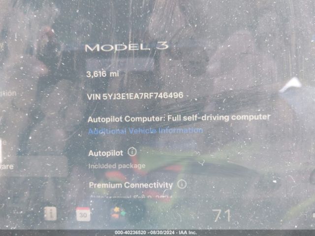 5YJ3E1EA7RF746496 Tesla Model 3 Rear-wheel Drive