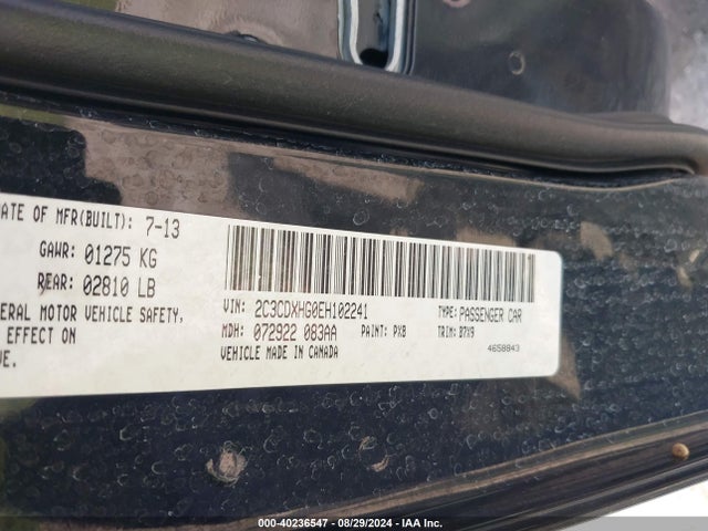 Dodge Charger Sxt 2014 2C3CDXHG0EH102241 Image 9