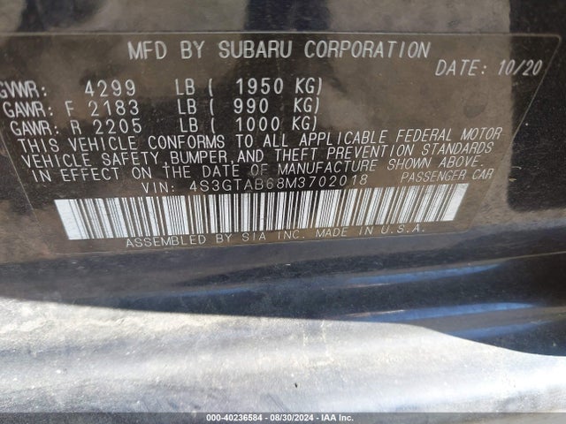 4S3GTAB68M3702018 Subaru Impreza 5-door