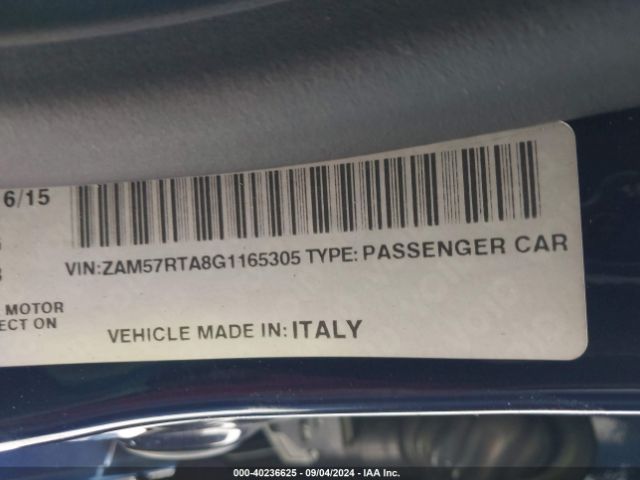 ZAM57RTA8G1165305 Maserati Ghibli S Q4