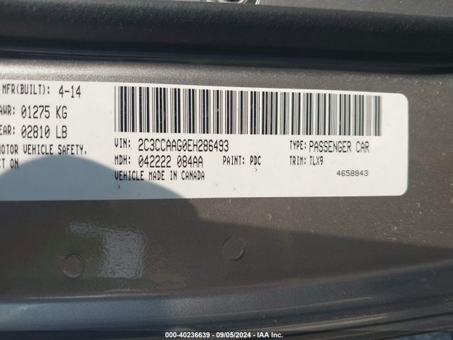 2C3CCAAG0EH286493 Chrysler 300