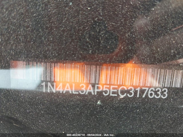 Nissan Altima 2.5 Sl 2014 1N4AL3AP5EC317633 Image 9