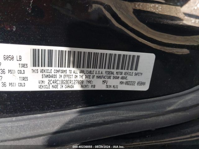 2C4RC1BG9ER127020 Chrysler Town & Country Touring