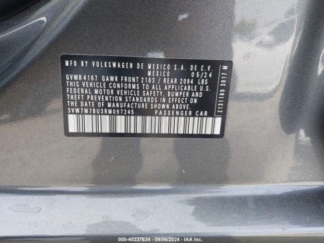 3VW7M7BU3RM097245 Volkswagen Jetta 1.5t Se