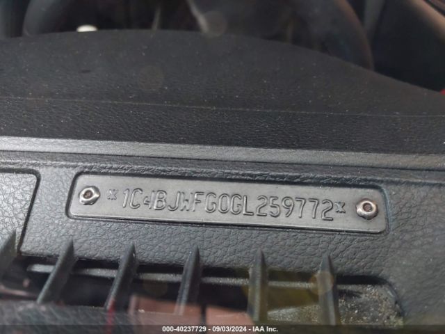 1C4BJWFG0GL259772 Jeep Wrangler Unlimited Rubicon Hard Rock